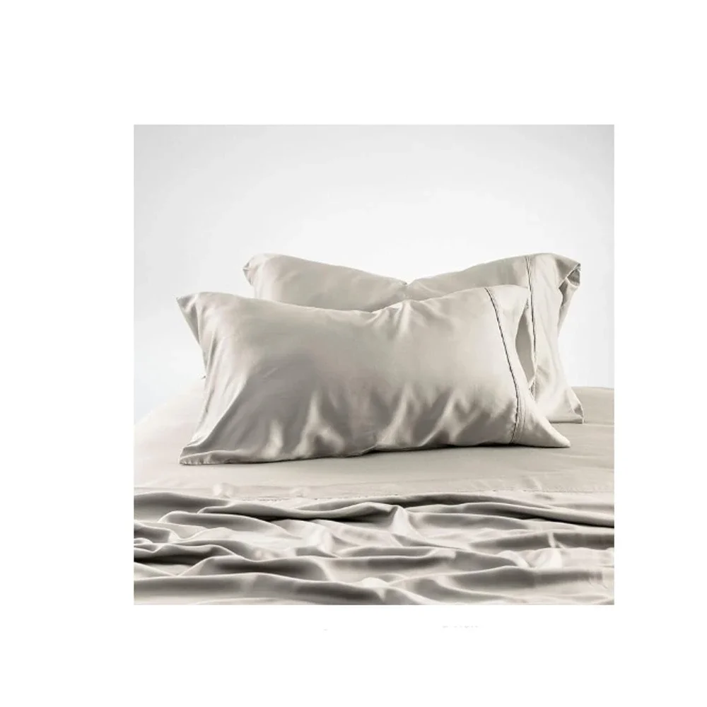 Olive Crate 100% Eucalyptus TENCEL Cooling - QUEEN Oatmeal Sheet Set 4pc